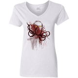 T-Shirts White / S Miskatoninked Women's V-Neck T-Shirt