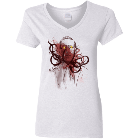 T-Shirts White / S Miskatoninked Women's V-Neck T-Shirt