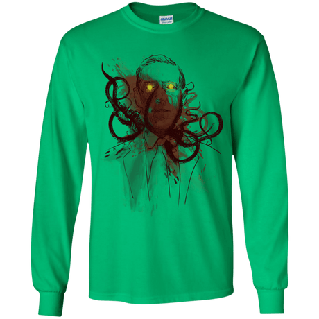T-Shirts Irish Green / YS Miskatoninked Youth Long Sleeve T-Shirt