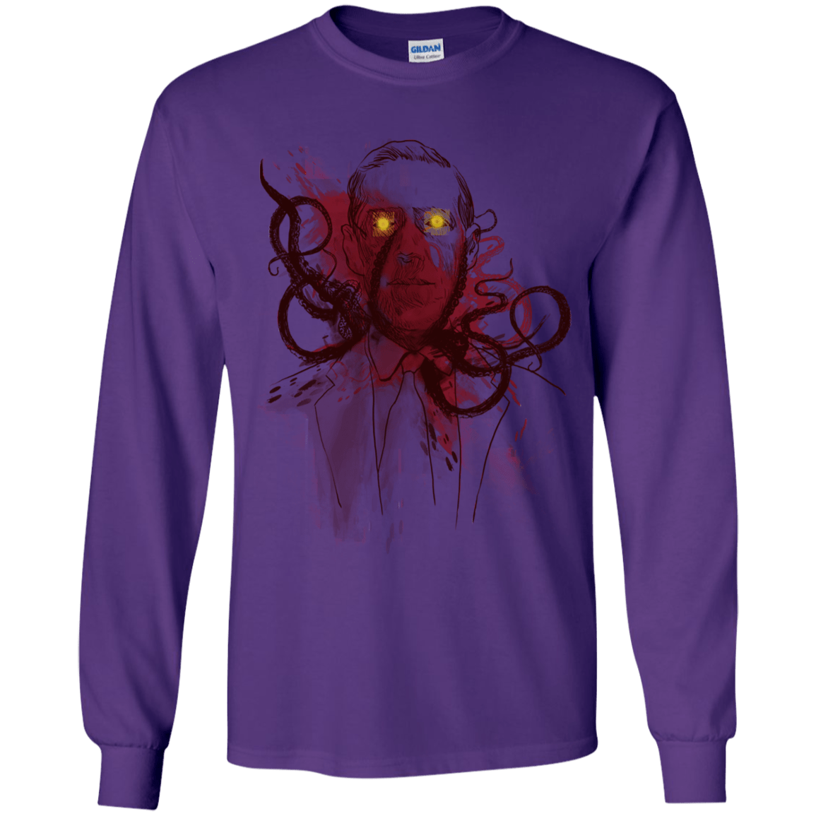 T-Shirts Purple / YS Miskatoninked Youth Long Sleeve T-Shirt