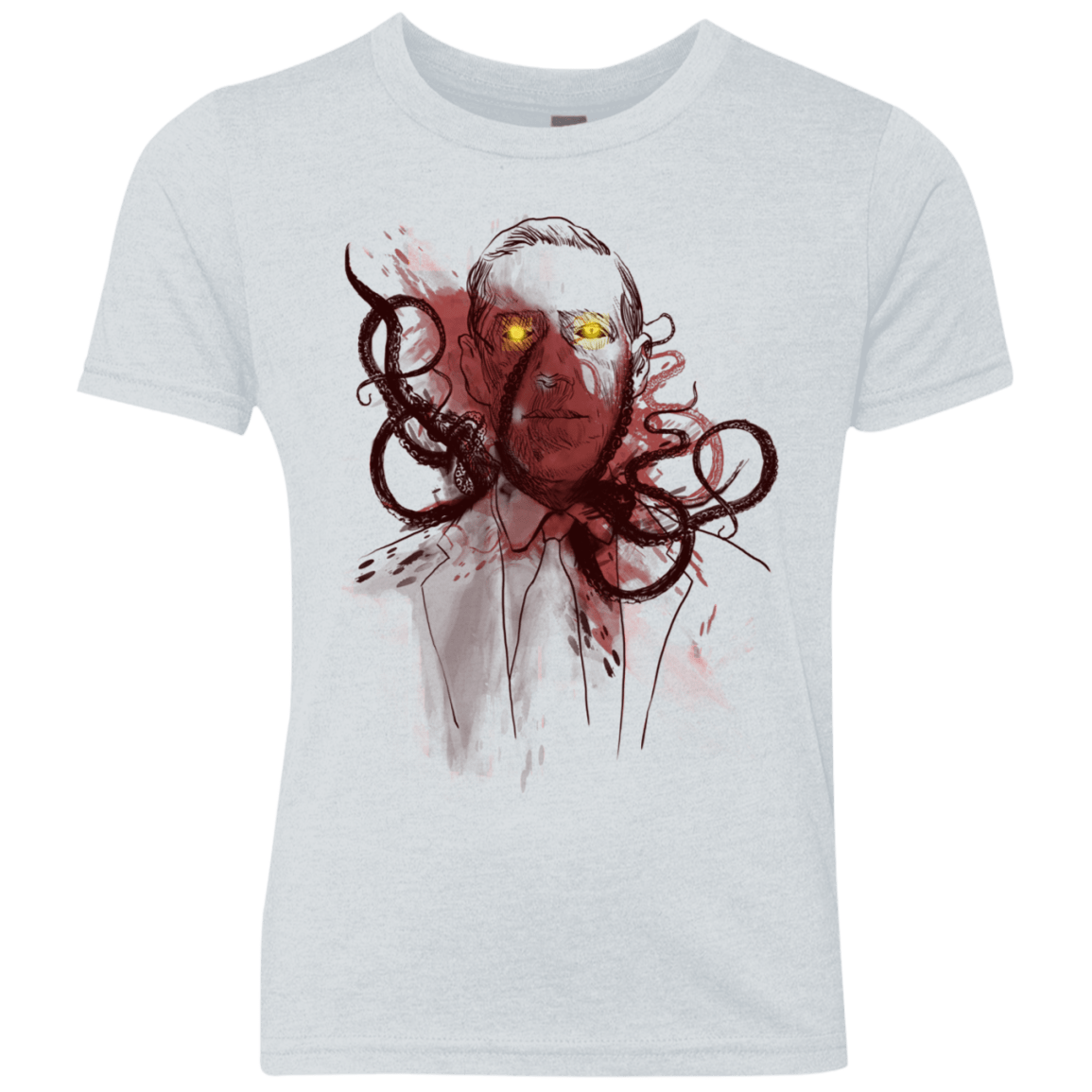 T-Shirts Heather White / YXS Miskatoninked Youth Triblend T-Shirt