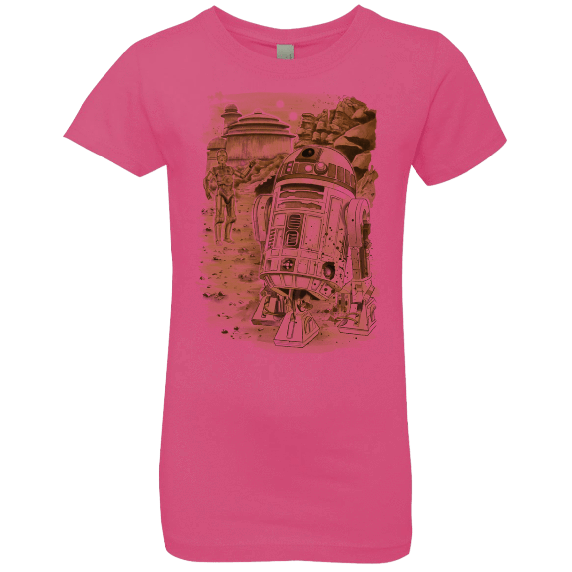 T-Shirts Hot Pink / YXS Mission to jabba palace Girls Premium T-Shirt