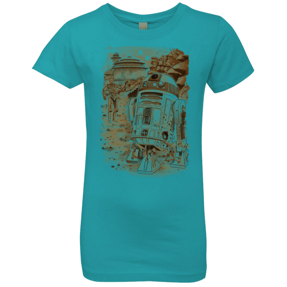 T-Shirts Tahiti Blue / YXS Mission to jabba palace Girls Premium T-Shirt