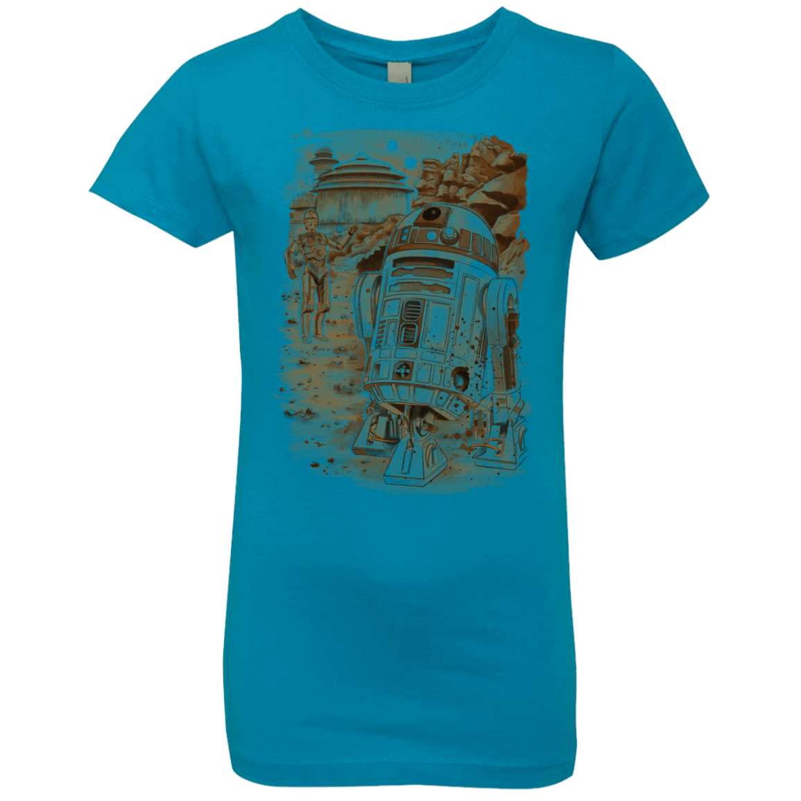 T-Shirts Turquoise / YXS Mission to jabba palace Girls Premium T-Shirt