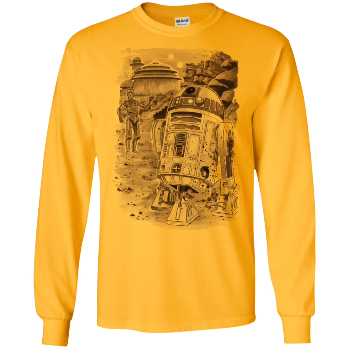 T-Shirts Gold / S Mission to jabba palace Men's Long Sleeve T-Shirt