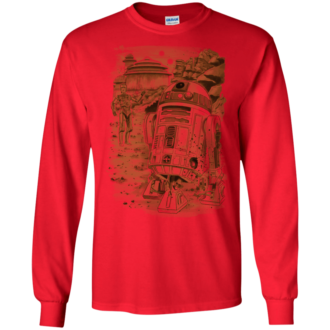 T-Shirts Red / S Mission to jabba palace Men's Long Sleeve T-Shirt