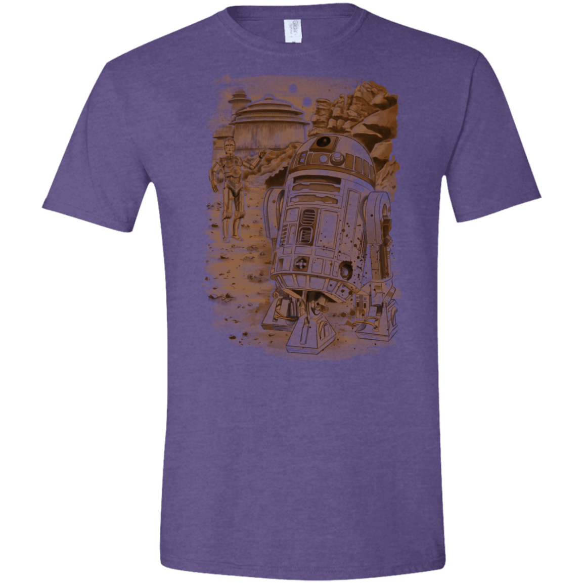 T-Shirts Heather Purple / S Mission to jabba palace Men's Semi-Fitted Softstyle
