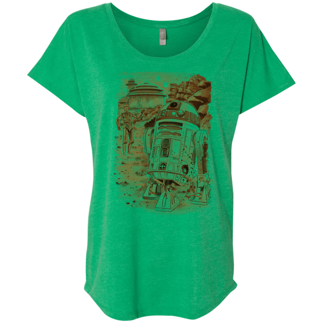 T-Shirts Envy / X-Small Mission to jabba palace Triblend Dolman Sleeve