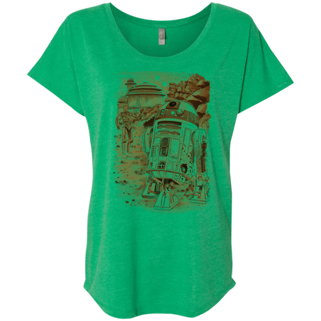 T-Shirts Envy / X-Small Mission to jabba palace Triblend Dolman Sleeve