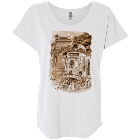 T-Shirts Heather White / X-Small Mission to jabba palace Triblend Dolman Sleeve