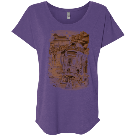 T-Shirts Purple Rush / X-Small Mission to jabba palace Triblend Dolman Sleeve