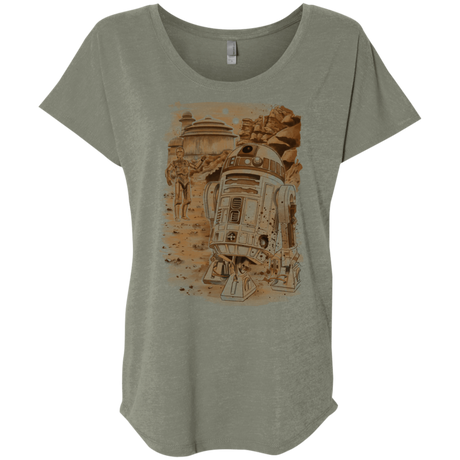 T-Shirts Venetian Grey / X-Small Mission to jabba palace Triblend Dolman Sleeve