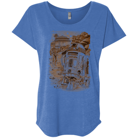T-Shirts Vintage Royal / X-Small Mission to jabba palace Triblend Dolman Sleeve