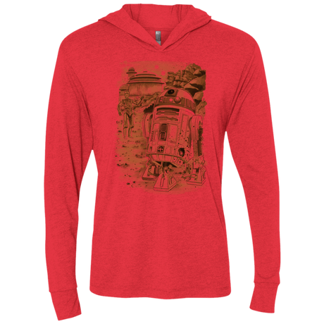T-Shirts Vintage Red / X-Small Mission to jabba palace Triblend Long Sleeve Hoodie Tee