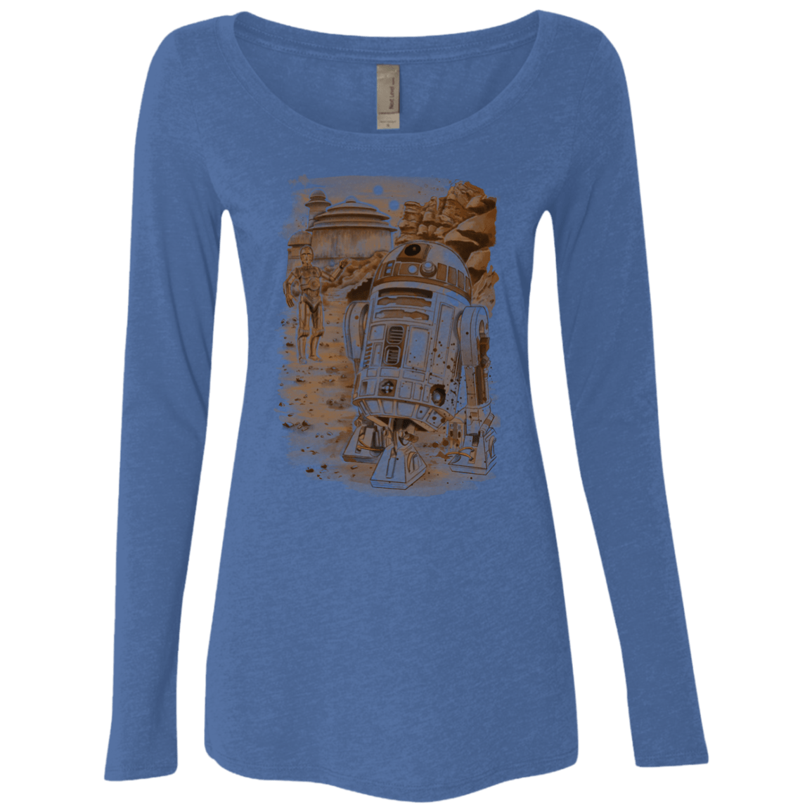 T-Shirts Vintage Royal / S Mission to jabba palace Women's Triblend Long Sleeve Shirt