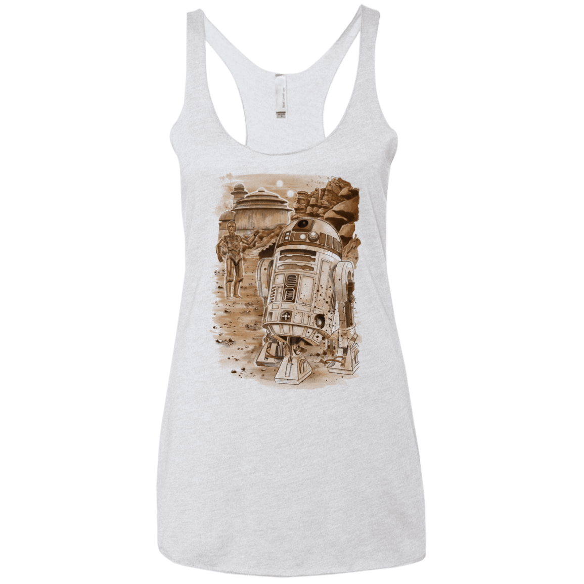 Mission to jabba palace Women's Triblend Racerback Tank