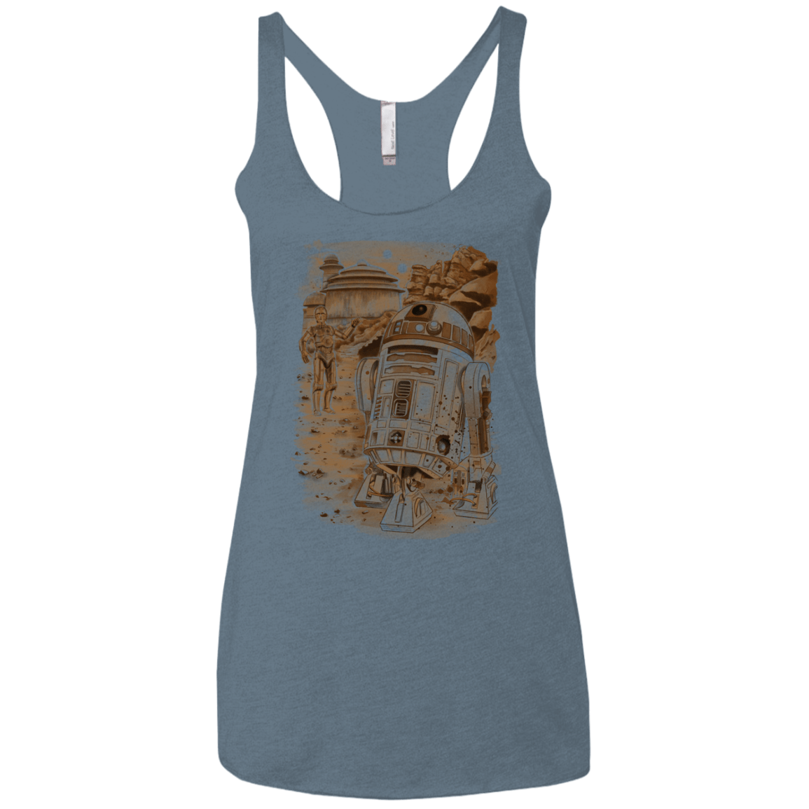 Mission to jabba palace Women's Triblend Racerback Tank