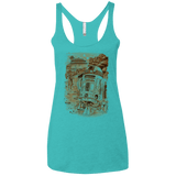 T-Shirts Tahiti Blue / X-Small Mission to jabba palace Women's Triblend Racerback Tank
