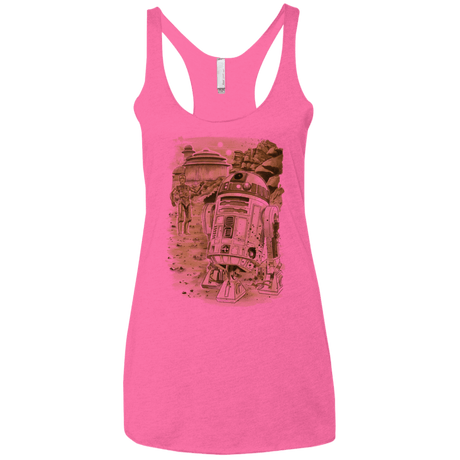 T-Shirts Vintage Pink / X-Small Mission to jabba palace Women's Triblend Racerback Tank