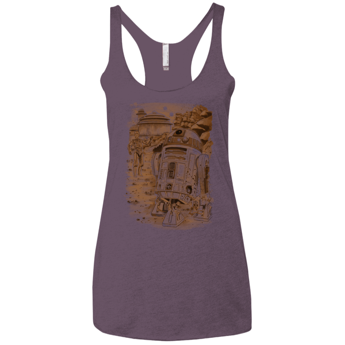 Mission to jabba palace Women's Triblend Racerback Tank