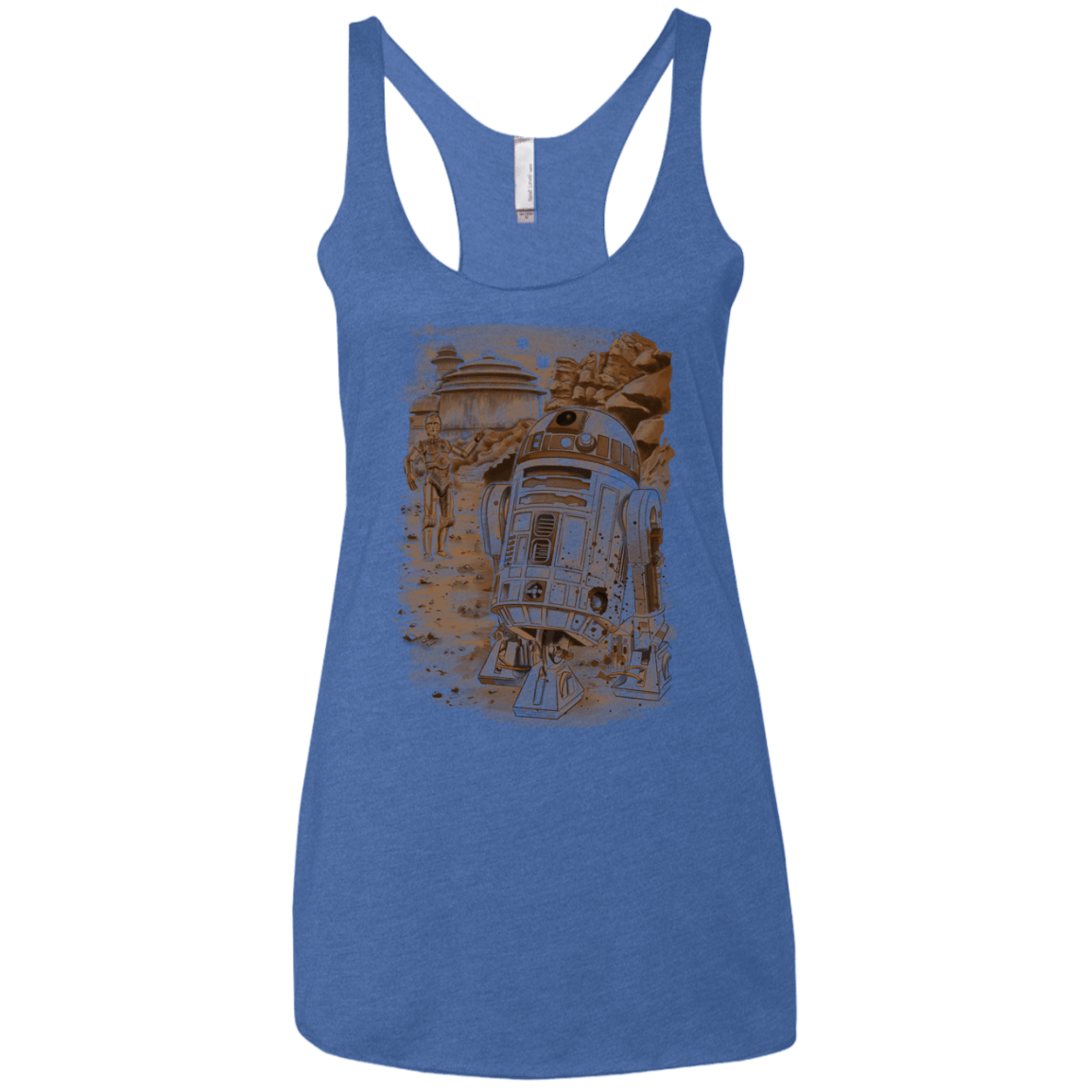 Mission to jabba palace Women's Triblend Racerback Tank