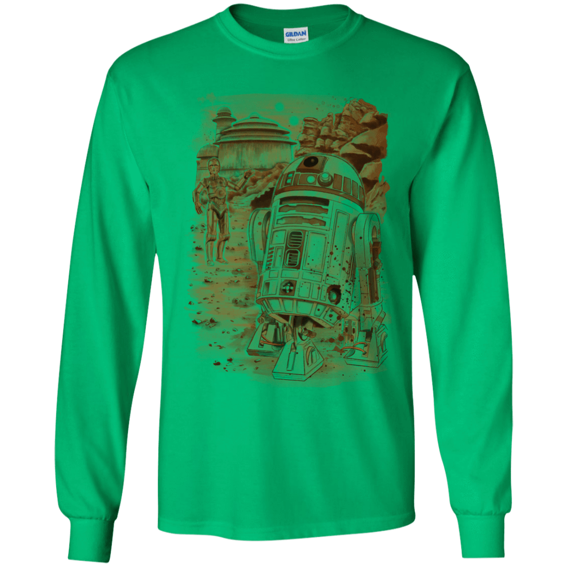 T-Shirts Irish Green / YS Mission to jabba palace Youth Long Sleeve T-Shirt