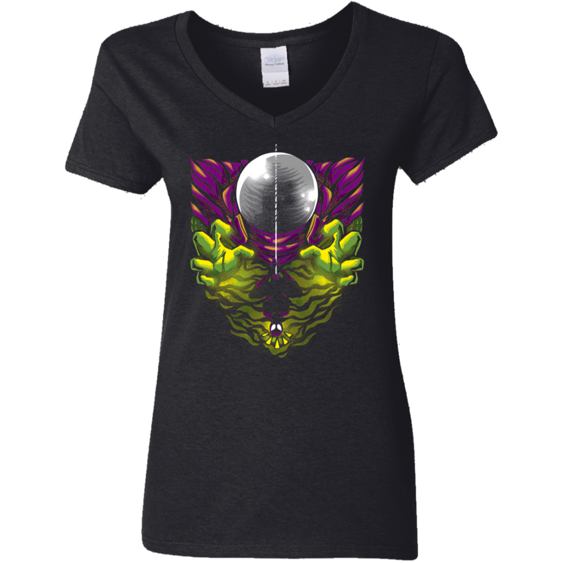 T-Shirts Black / S Misty Attack Women's V-Neck T-Shirt