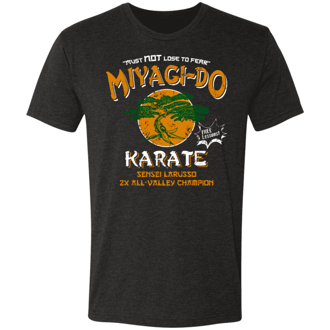 T-Shirts Vintage Black / S Miyagi Do Free Lessons Men's Triblend T-Shirt