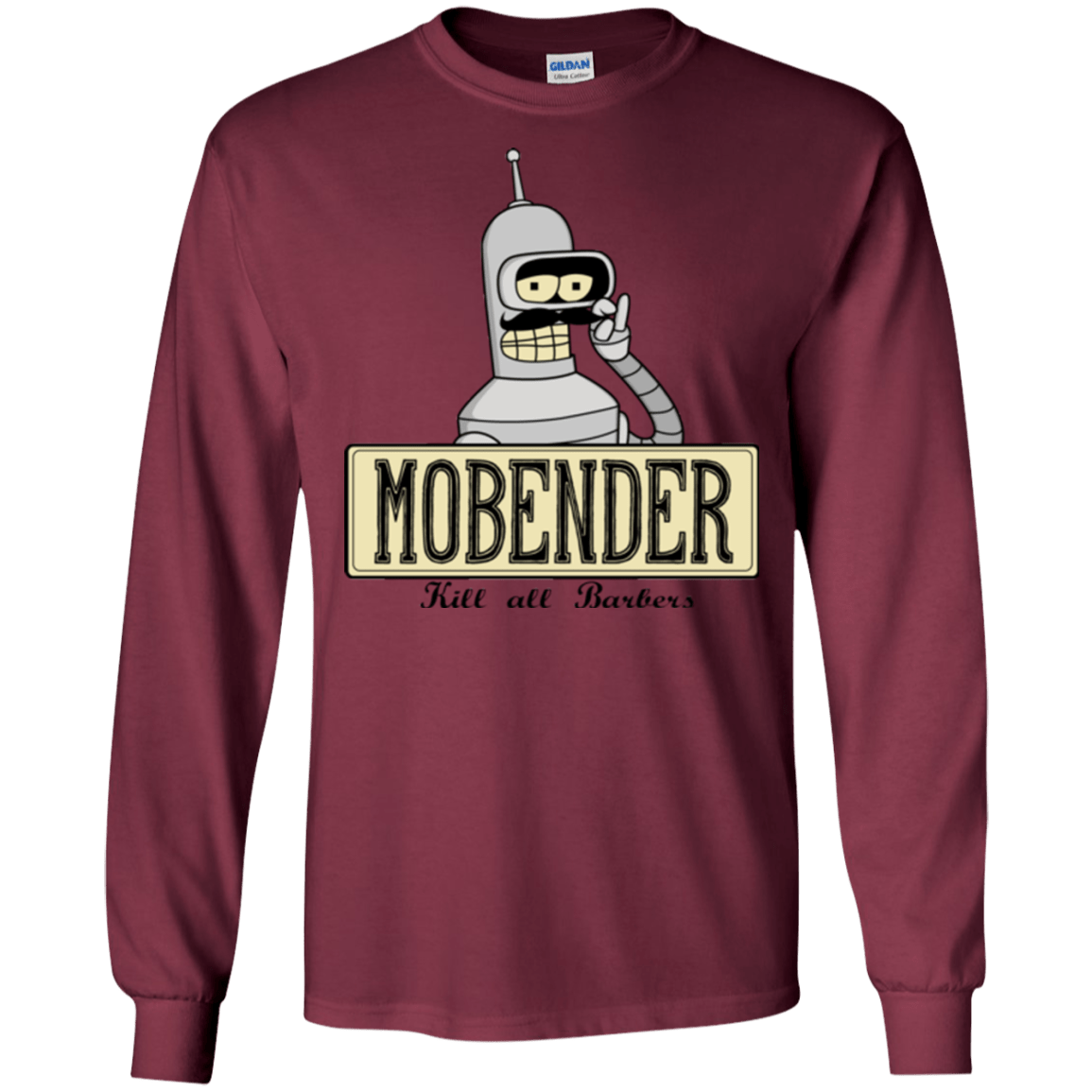 T-Shirts Maroon / S Mobender Men's Long Sleeve T-Shirt
