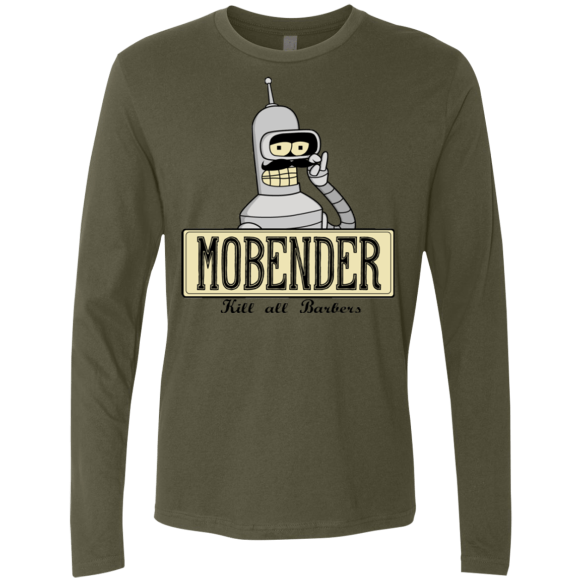 T-Shirts Military Green / S Mobender Men's Premium Long Sleeve
