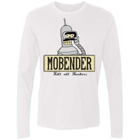 T-Shirts White / S Mobender Men's Premium Long Sleeve