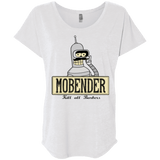 T-Shirts Heather White / X-Small Mobender Triblend Dolman Sleeve