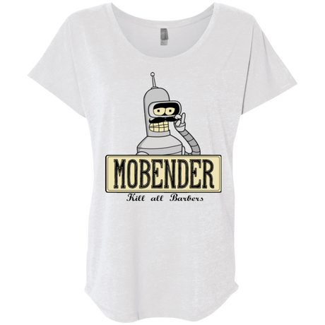 T-Shirts Heather White / X-Small Mobender Triblend Dolman Sleeve