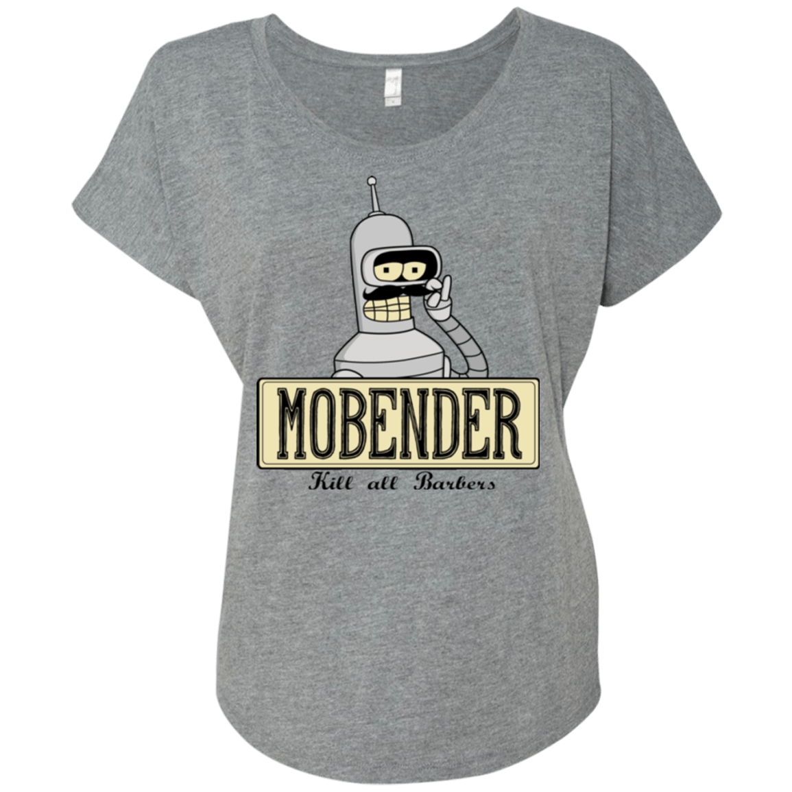 T-Shirts Premium Heather / X-Small Mobender Triblend Dolman Sleeve