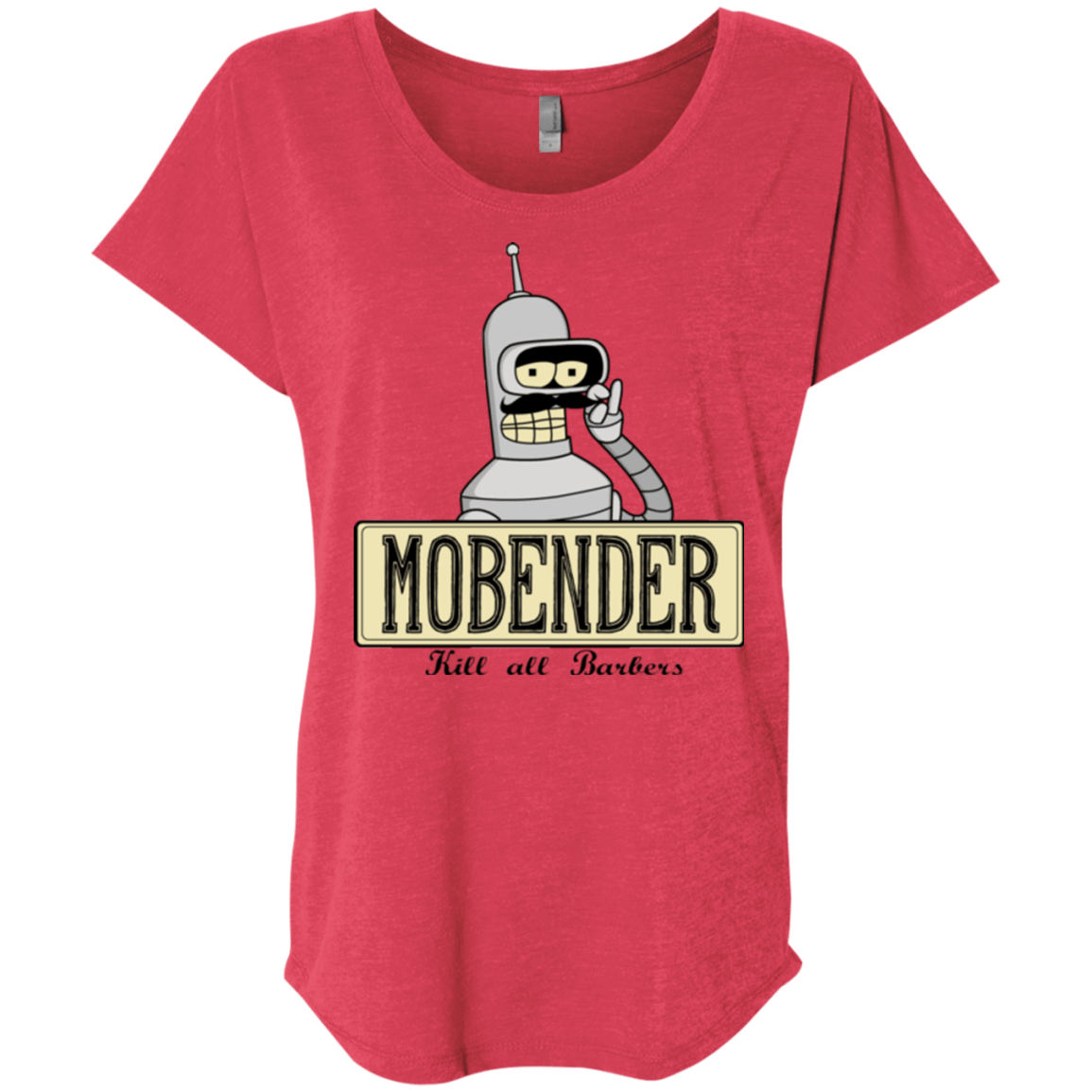 T-Shirts Vintage Red / X-Small Mobender Triblend Dolman Sleeve