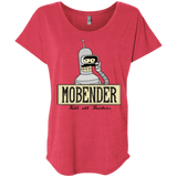 T-Shirts Vintage Red / X-Small Mobender Triblend Dolman Sleeve