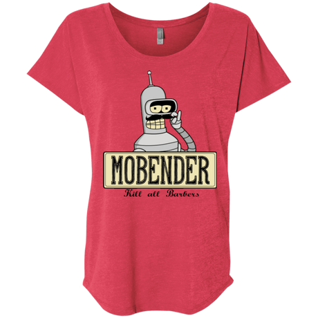 T-Shirts Vintage Red / X-Small Mobender Triblend Dolman Sleeve