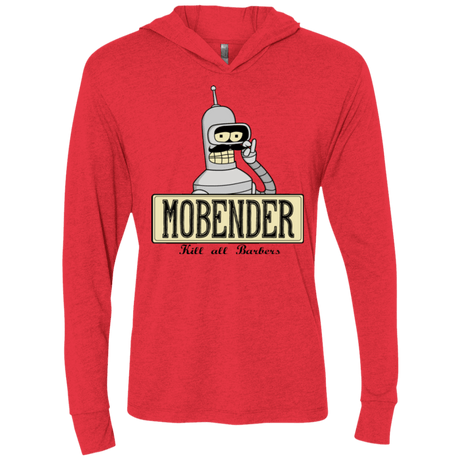 T-Shirts Vintage Red / X-Small Mobender Triblend Long Sleeve Hoodie Tee
