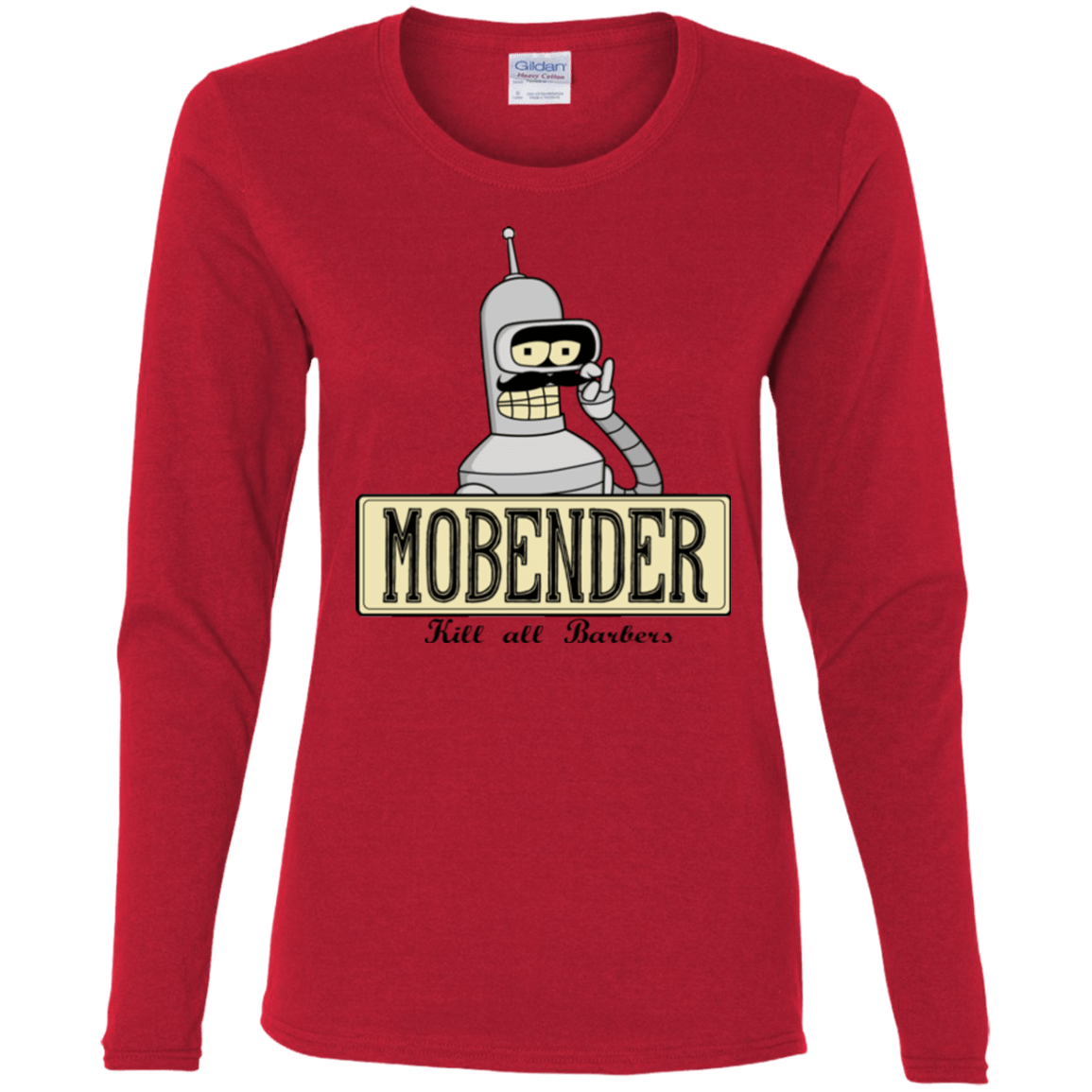 T-Shirts Red / S Mobender Women's Long Sleeve T-Shirt