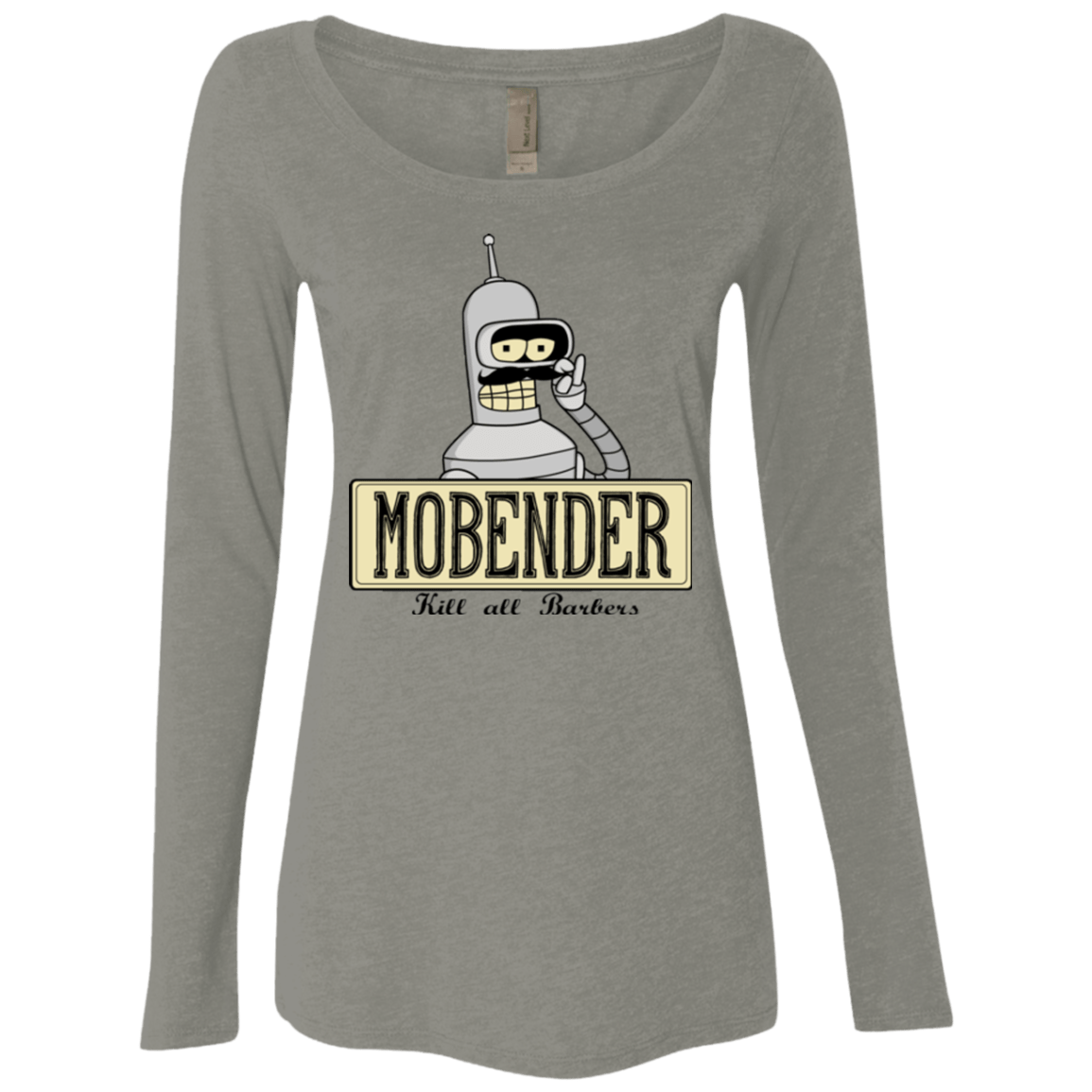 T-Shirts Venetian Grey / S Mobender Women's Triblend Long Sleeve Shirt