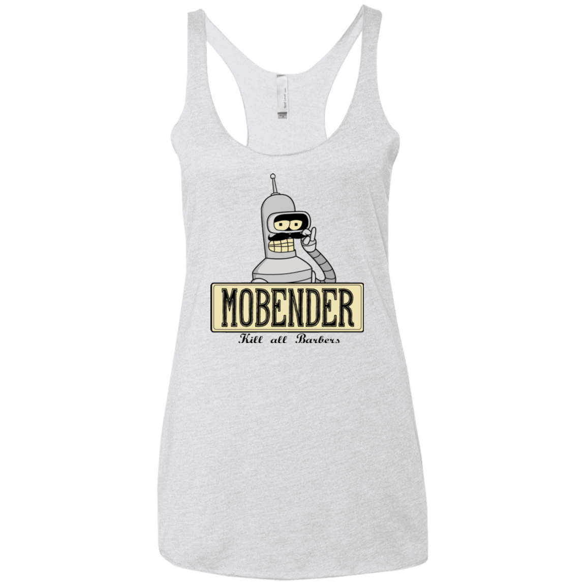 T-Shirts Heather White / X-Small Mobender Women's Triblend Racerback Tank