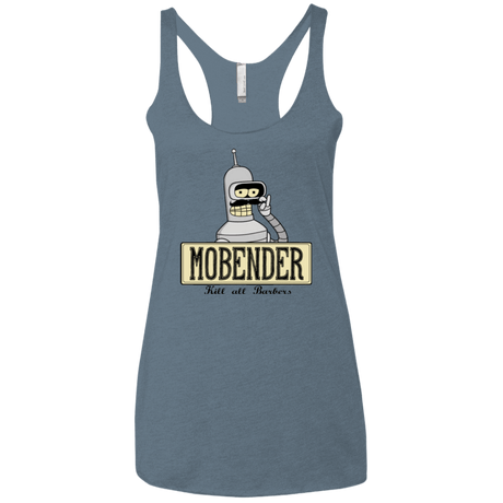 T-Shirts Indigo / X-Small Mobender Women's Triblend Racerback Tank