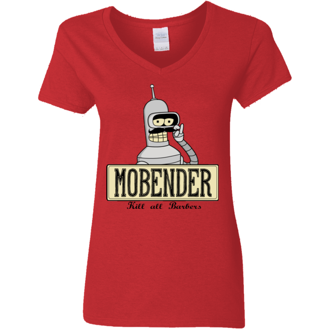 T-Shirts Red / S Mobender Women's V-Neck T-Shirt