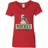 T-Shirts Red / S Mobender Women's V-Neck T-Shirt