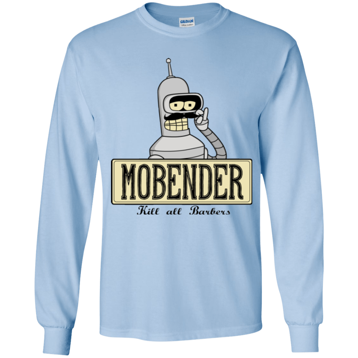 T-Shirts Light Blue / YS Mobender Youth Long Sleeve T-Shirt
