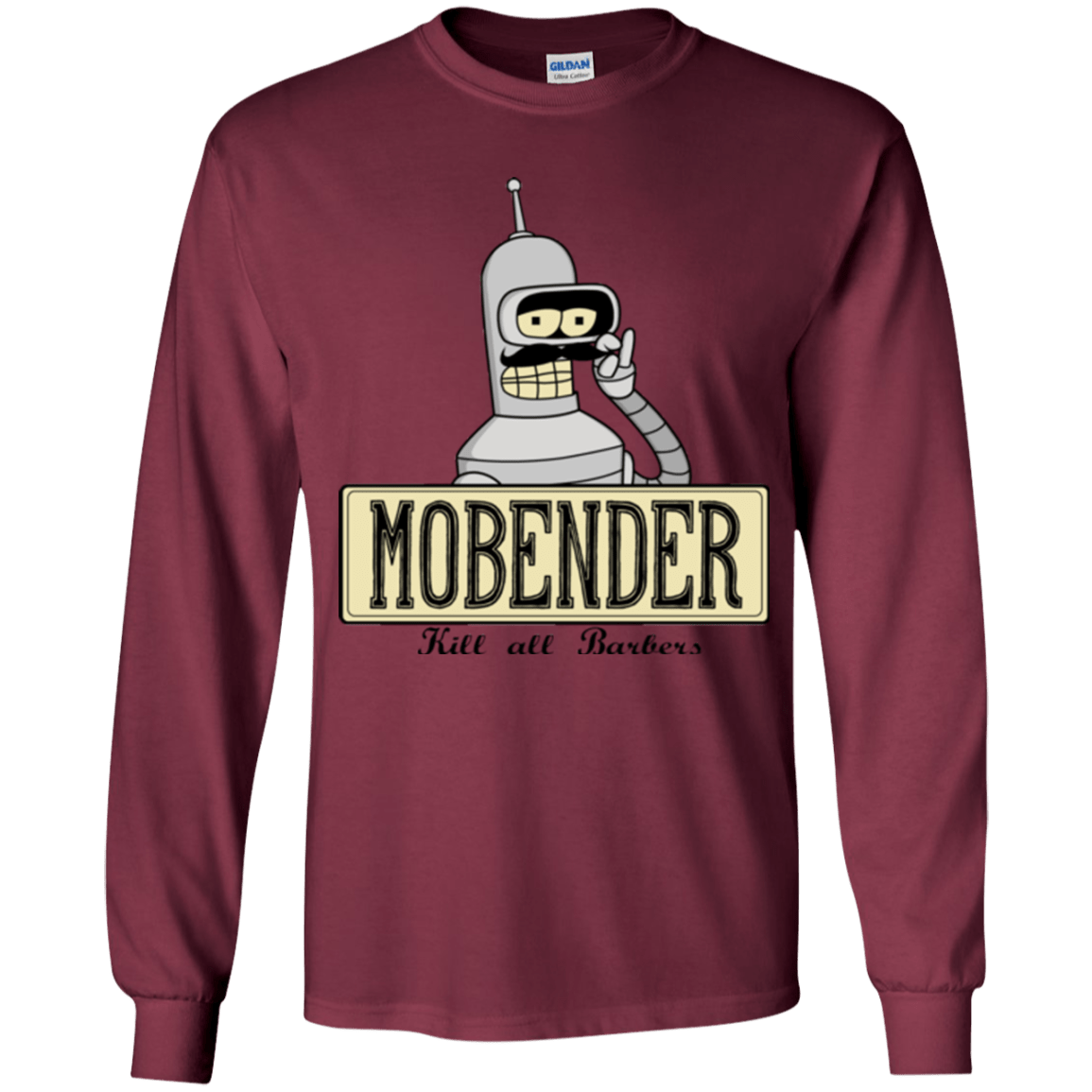 T-Shirts Maroon / YS Mobender Youth Long Sleeve T-Shirt