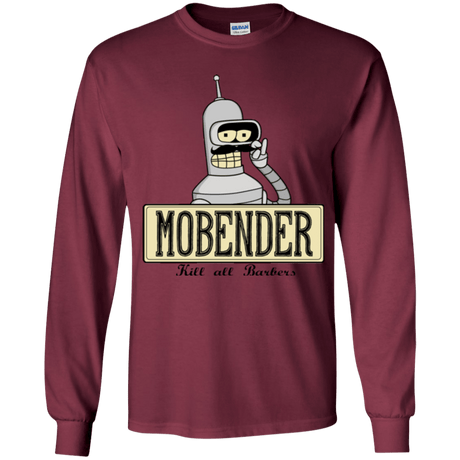 T-Shirts Maroon / YS Mobender Youth Long Sleeve T-Shirt