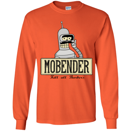 T-Shirts Orange / YS Mobender Youth Long Sleeve T-Shirt