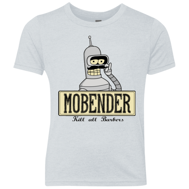T-Shirts Heather White / YXS Mobender Youth Triblend T-Shirt