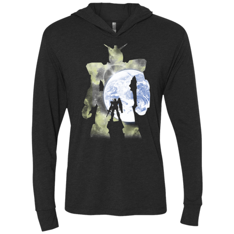 T-Shirts Vintage Black / X-Small Mobile Suit Triblend Long Sleeve Hoodie Tee